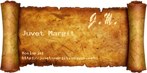 Juvet Margit névjegykártya